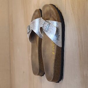 Birkenstock Papillio Madrid Silver Leather Women's Fashion Sandals